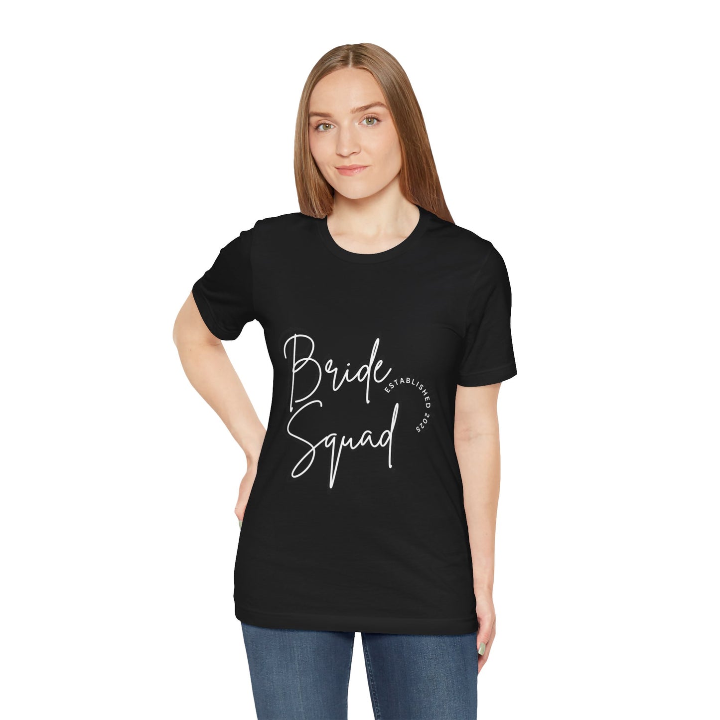 Customizable Bride Squad T-Shirt for Bridal Parties