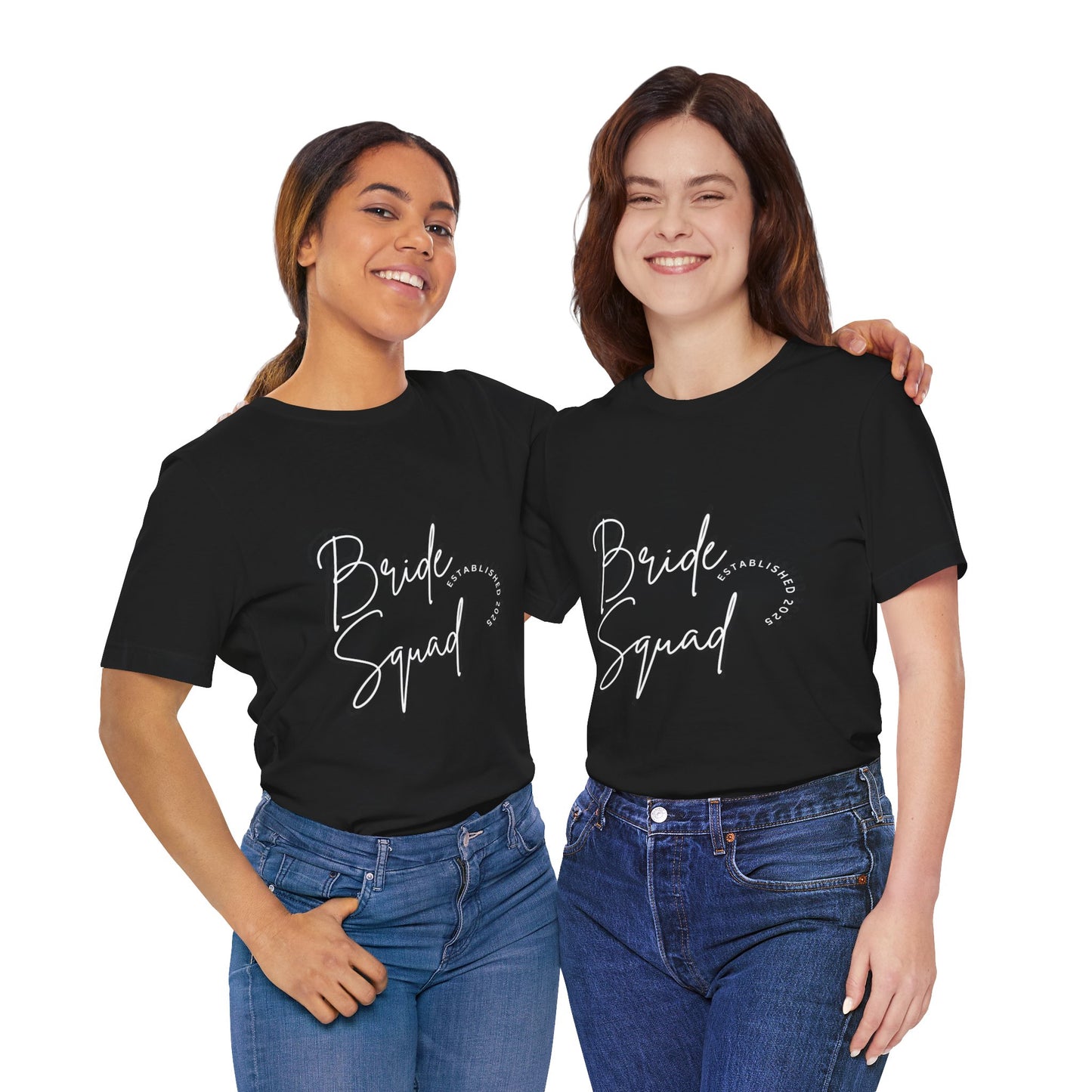 Customizable Bride Squad T-Shirt for Bridal Parties