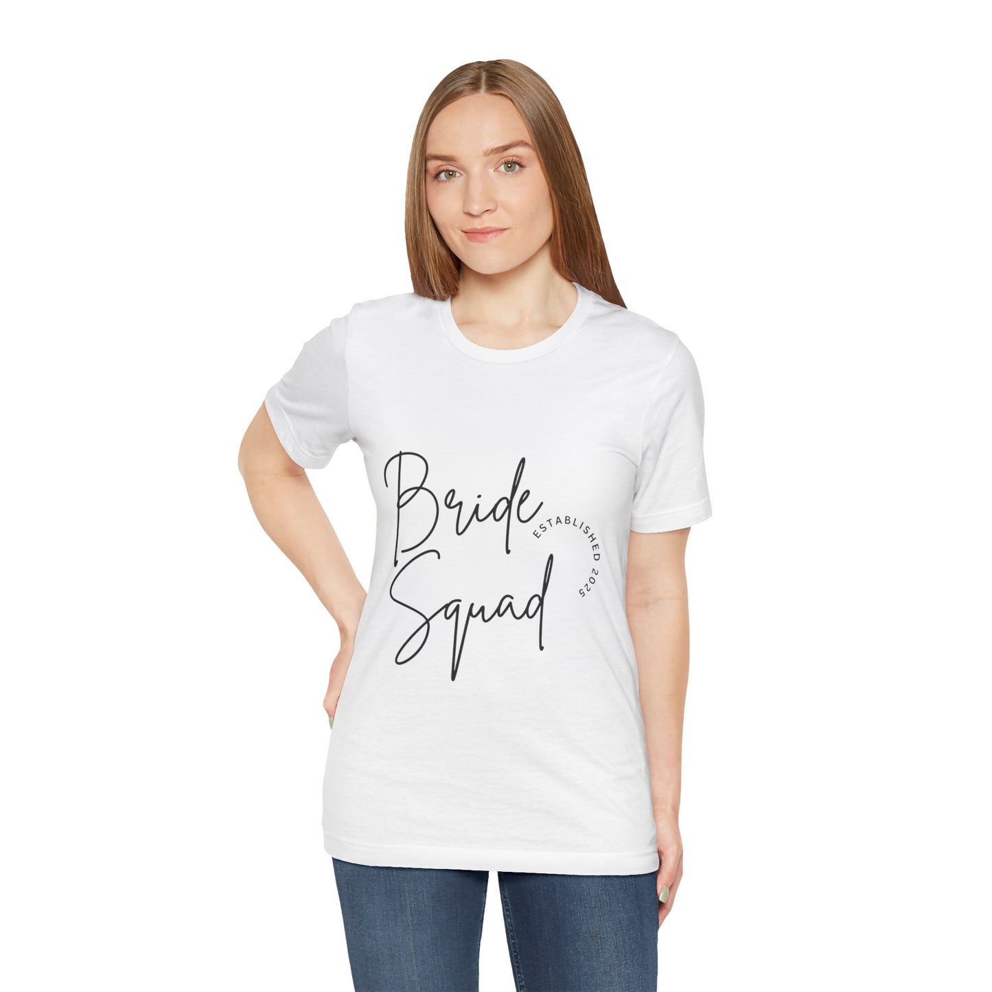 Customizable Bride Squad T-Shirt for Bridal Parties